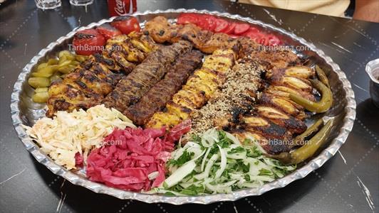 تصویر با کیفیت سینی غذای ایرانی
